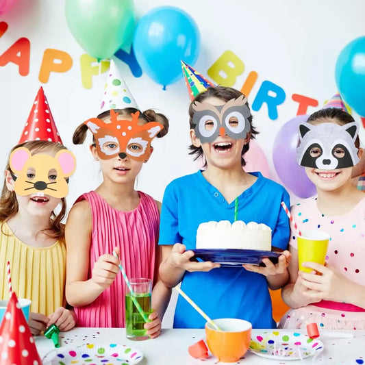 Animal Masks for Kids – Felt Cosplay Party Dress Up Mask