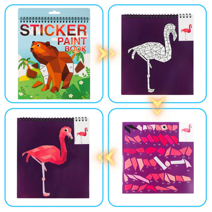 Sticker Activity Book for Kids, Sticker by Number Travel Toy