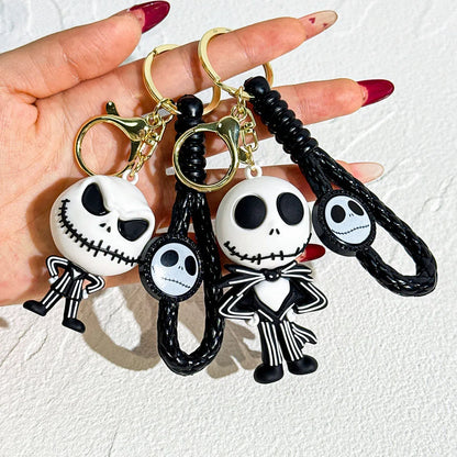 Halloween Keychain Silicone Cartoon Pendant for Backpack and Keys