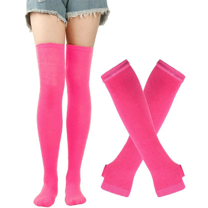 Thigh High Stockings – Women's Striped Over The Knee Socks