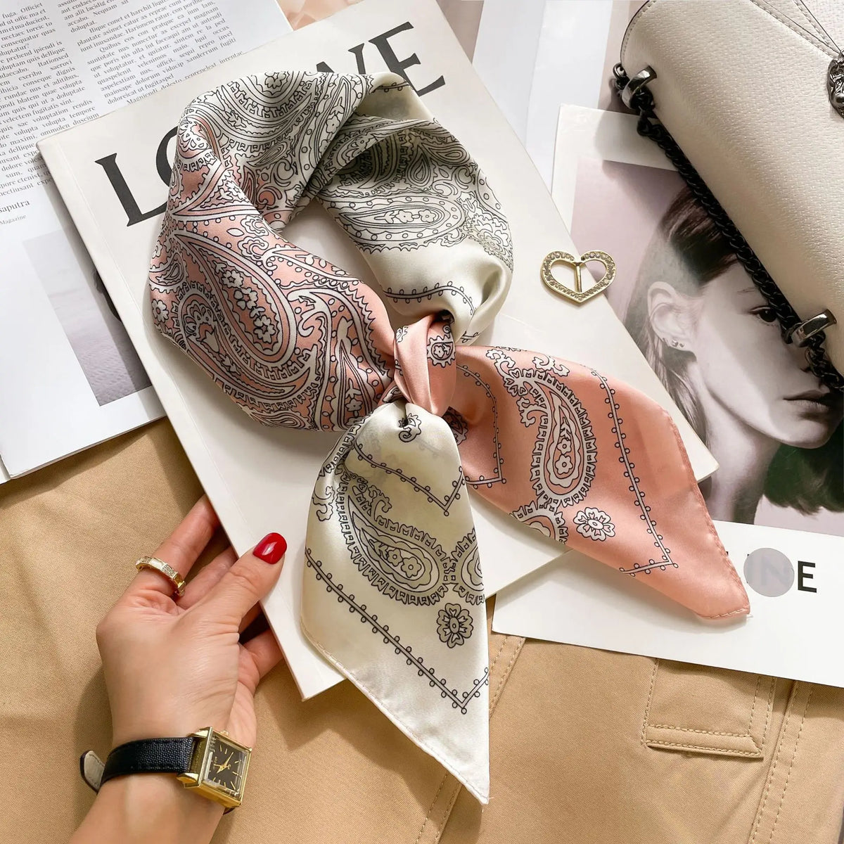 Women’s Square Scarf – Printed Head & Neck Fashion Accessory