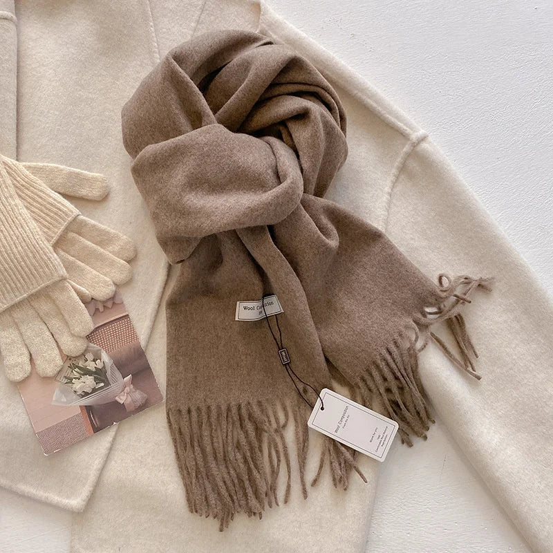 Women’s Winter Scarf – Warm Wool Blend Wrap for Cold Weather