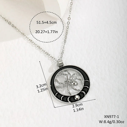 Gothic Pendant Necklace, Bat Wing Heart Design for Women