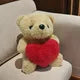 Rose Bear Plush, 25cm Romantic Bear Plush Gift