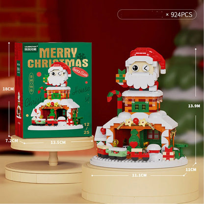 Christmas Building Blocks Set, Micro DIY Holiday Decoration Toy