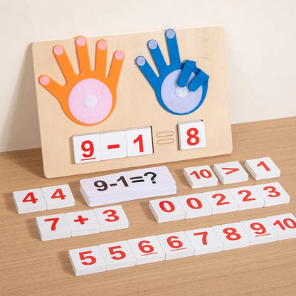 Wooden Counting Toy Montessori Math Learning Set for Kids