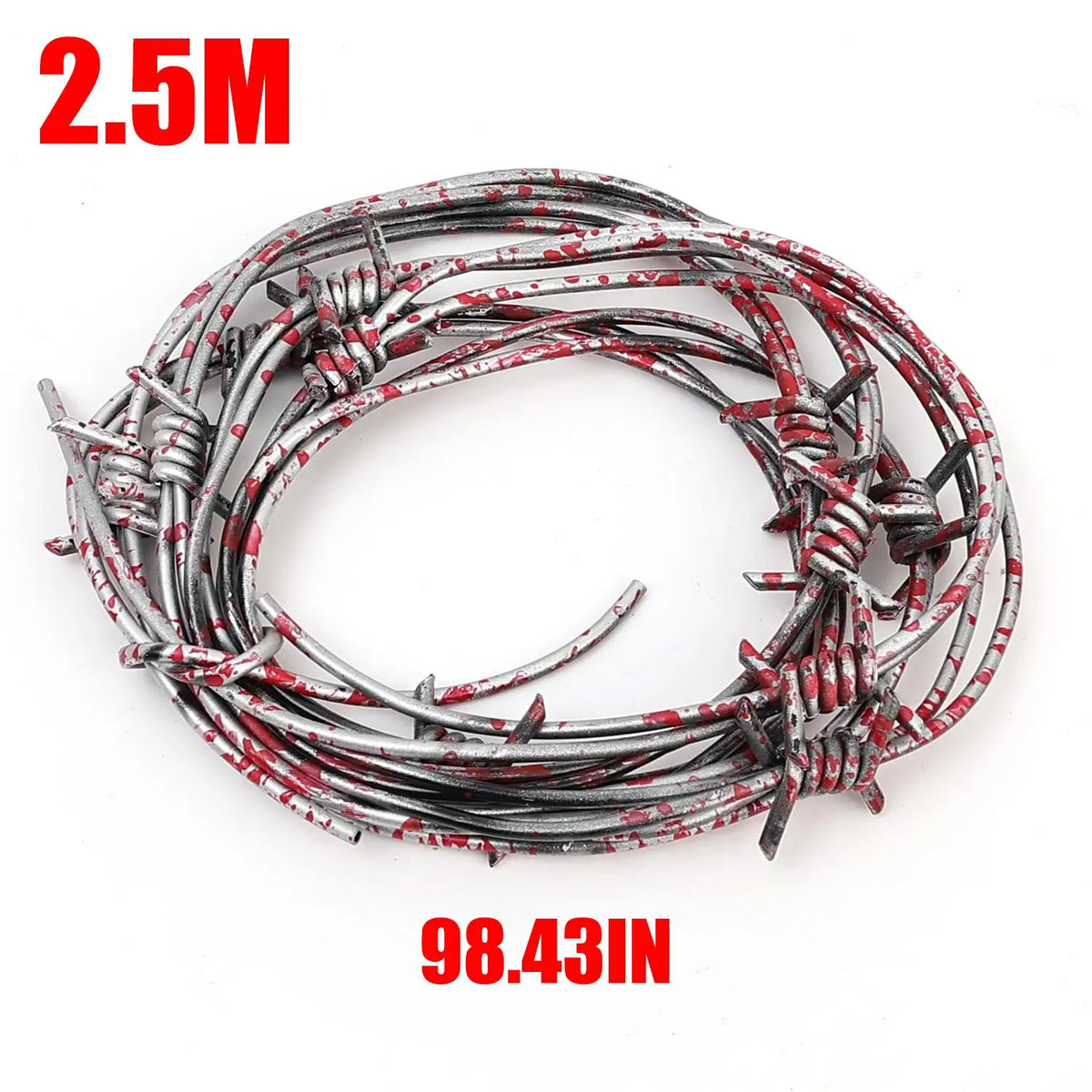Halloween Barbed Wire Decoration 2.5m Fake Fence Prop