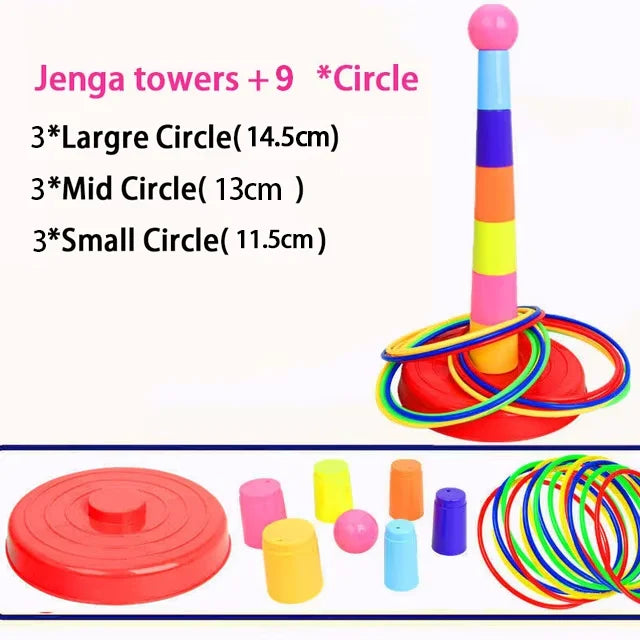 Ring Toss Game and Stacking Toy for Kids