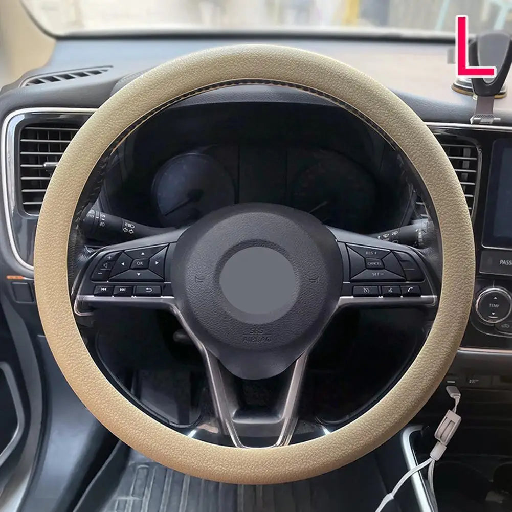 Silicone Steering Wheel Cover Universal Anti Slip Stretch Fit