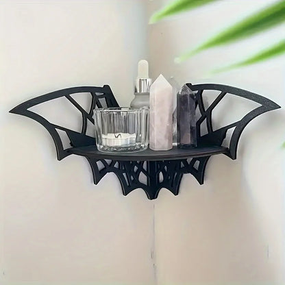 Floating Display Shelf, Wall Mounted Wooden Corner Shelf