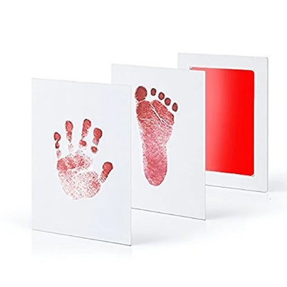3) Optimized Title  Baby Handprint Kit with Inkless Pad & Imprint Cards for Newborns