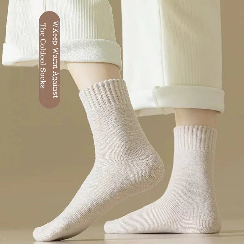 Women's Winter Socks Thick Wool Cashmere Warm 3-Pack