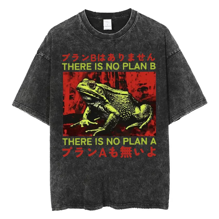 Men’s Oversized T-Shirt Retro Washed Funny Graphic Print