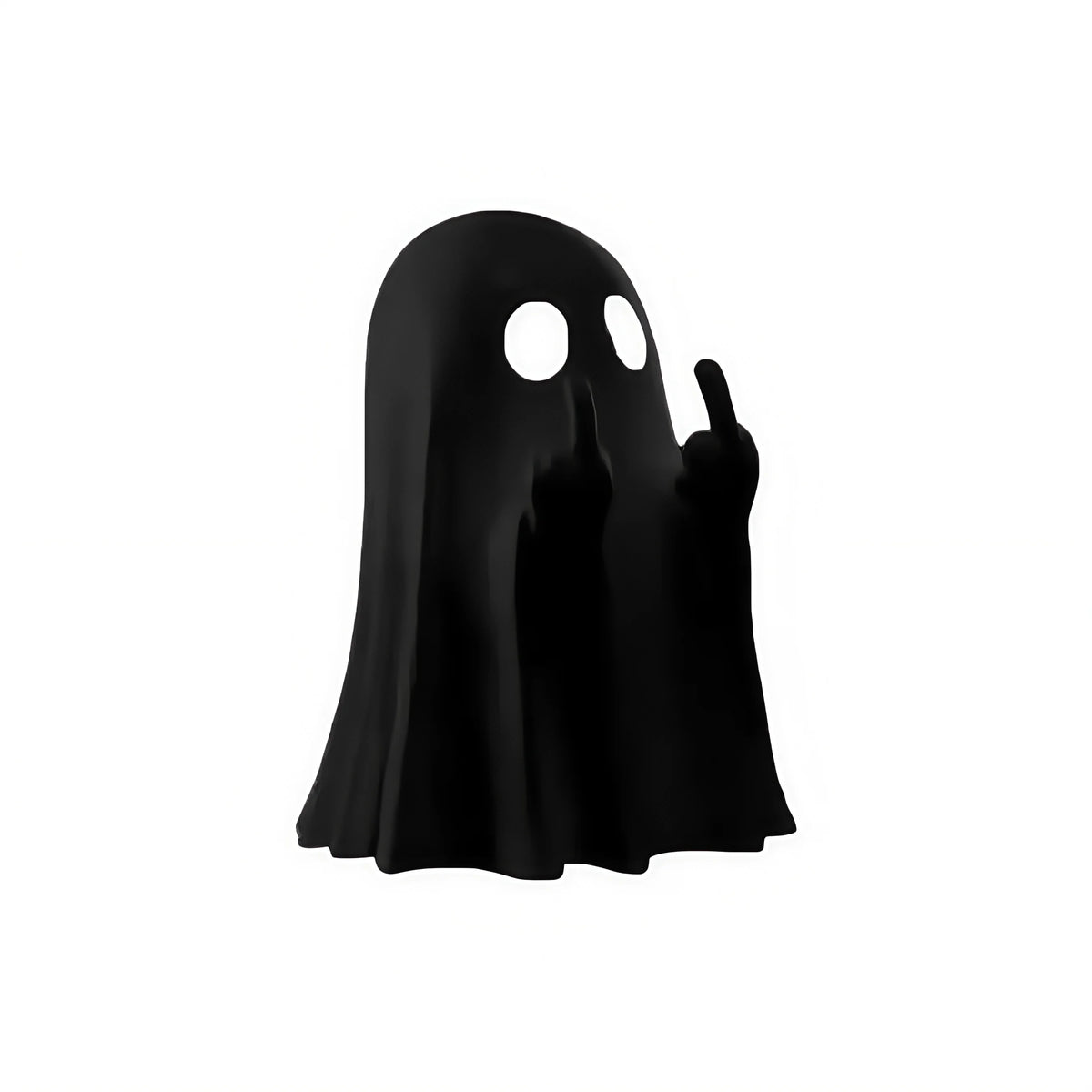 Middle Finger Ghost Statue, Funny Halloween Tabletop Decor