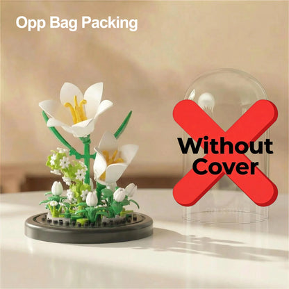 Flower Bouquet Building Blocks DIY Plant Model for Home Decor