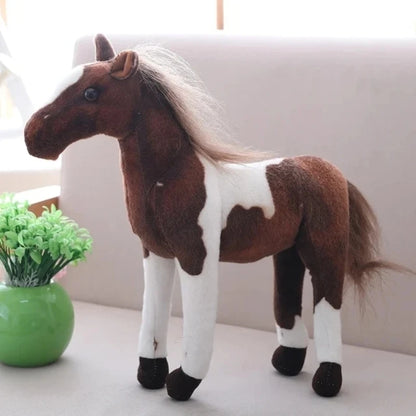 Horse Plush Toy, 28cm Soft Stuffed Animal for Kids and Teens