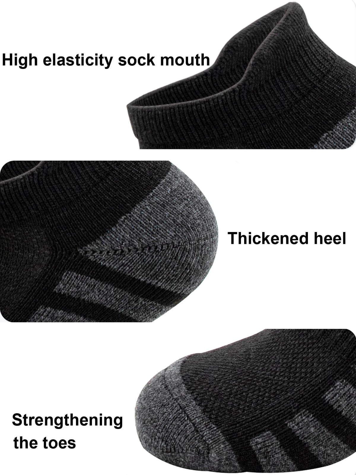 Athletic Ankle Socks – Cushioned Breathable Running Sports Socks
