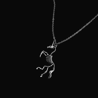 Gothic Skull Necklace Animal Bone Skeleton Pendant Jewelry