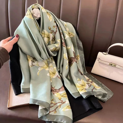 Women's Polyester Scarf, Soft Long Shawl for Beach & Everyday Wear