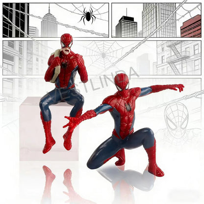Mini Superhero Action Figure 7-9cm Desktop Collectible