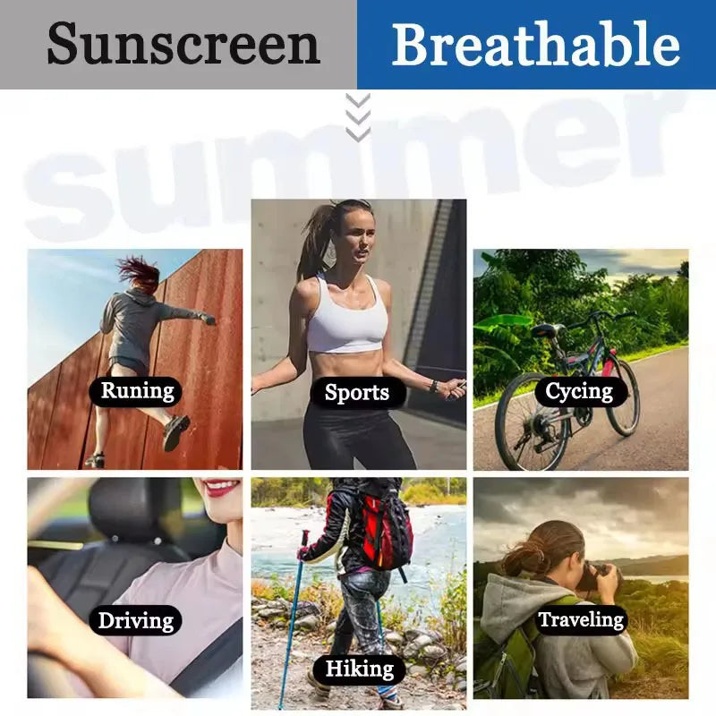 Touchscreen Cycling Gloves UV Protection Anti-Slip Outdoor Sports