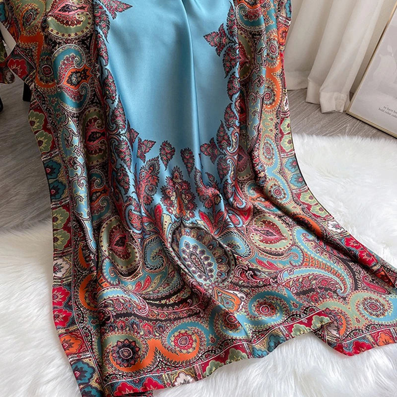 Women's Polyester Scarf, Soft Long Shawl for Beach & Everyday Wear