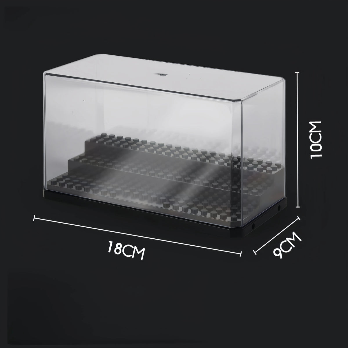 Acrylic Display Case – 3 Tier Clear Shelf for Figurines