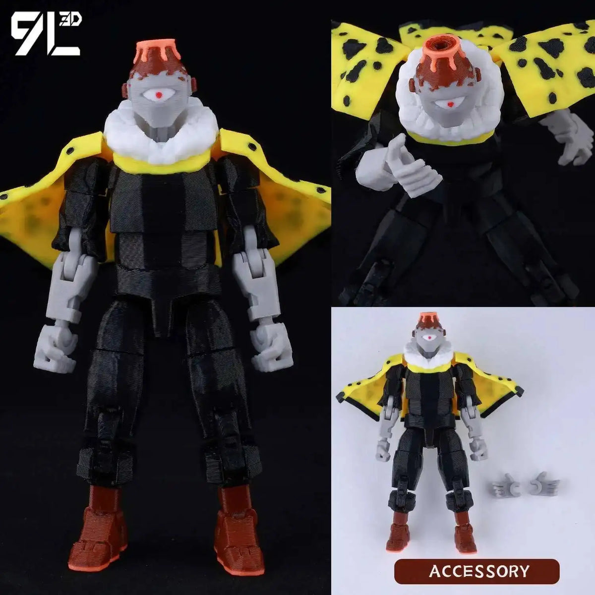 Poseable Action Figure 14cm 3D Printed Collectible Model