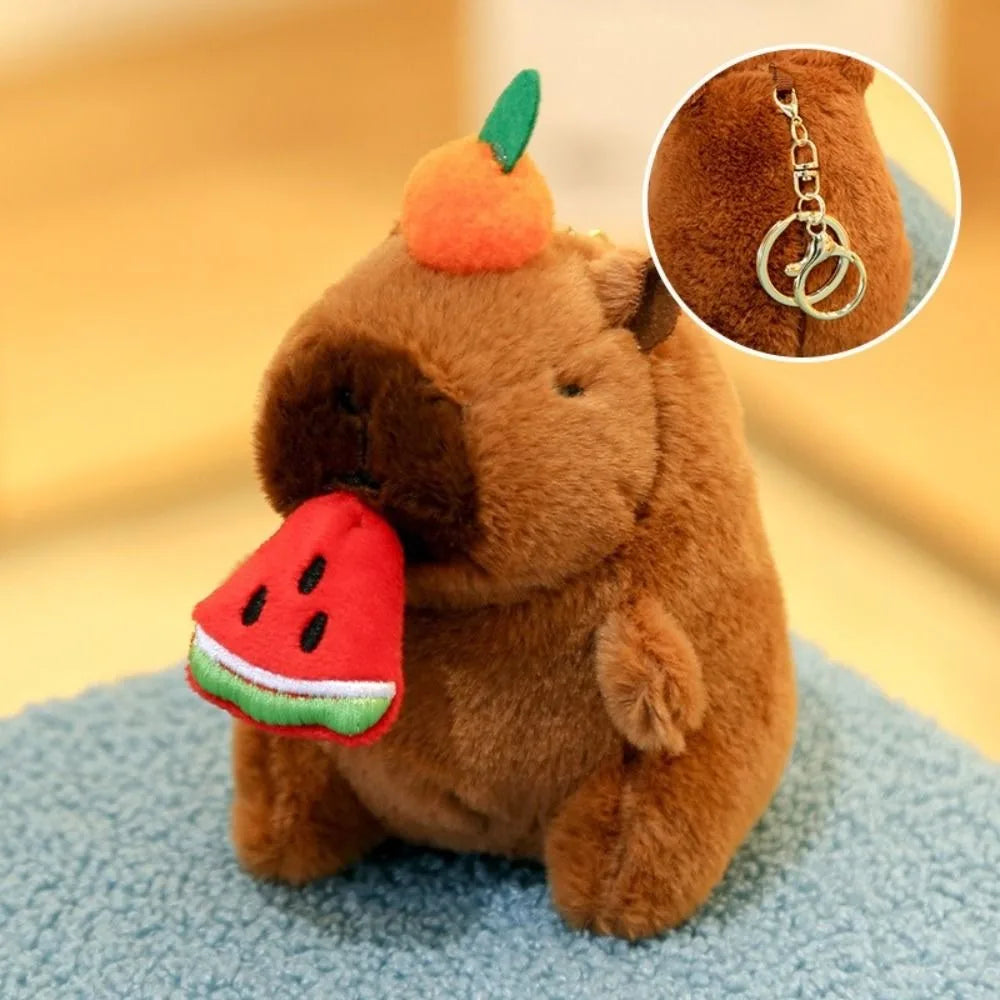 Capybara Plush Toy – Cute Winged Hoodie Stuffed Animal 12cm