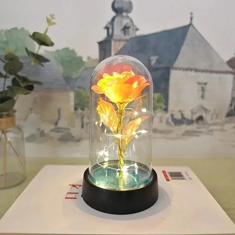 Artificial Rose LED Light Flower for Valentine’s Day Wedding Decor
