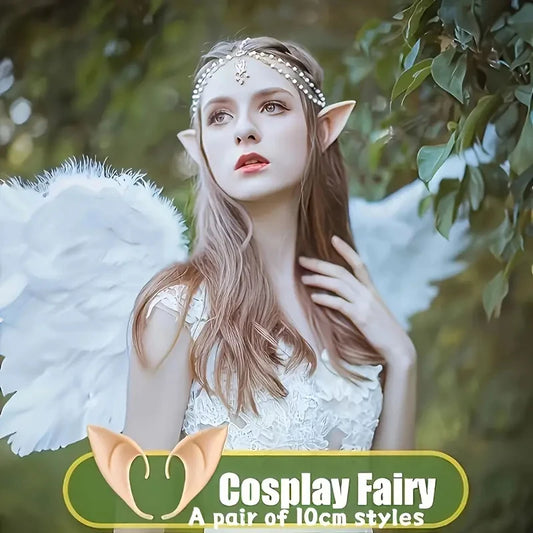 Elf Ears Costume Accessories Silicone Fairy Ears for Halloween Cosplay