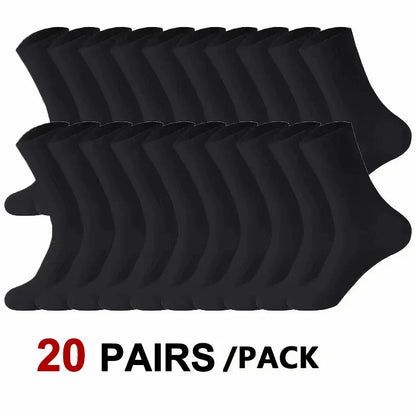 Men's Crew Socks Breathable Sports Socks 5-Pair