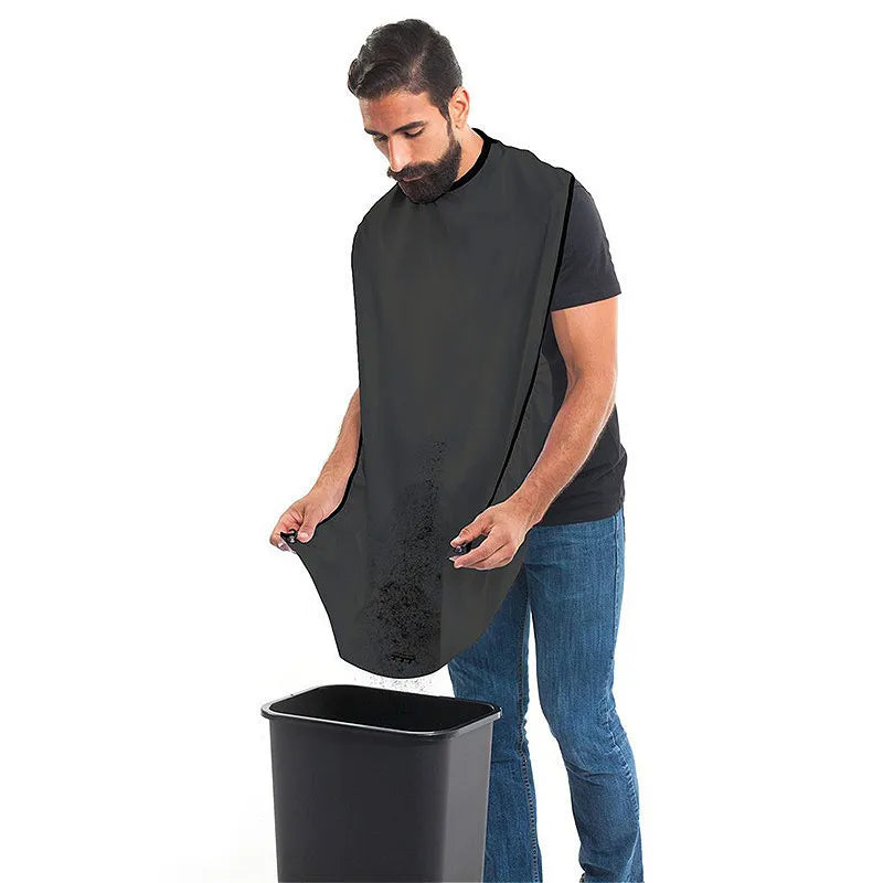 Beard Catcher Apron for Shaving Hair and Beard Trimming