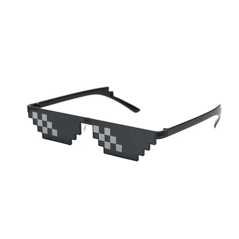 Pixelated Sunglasses Funny Novelty Party Glasses for Men and Women
