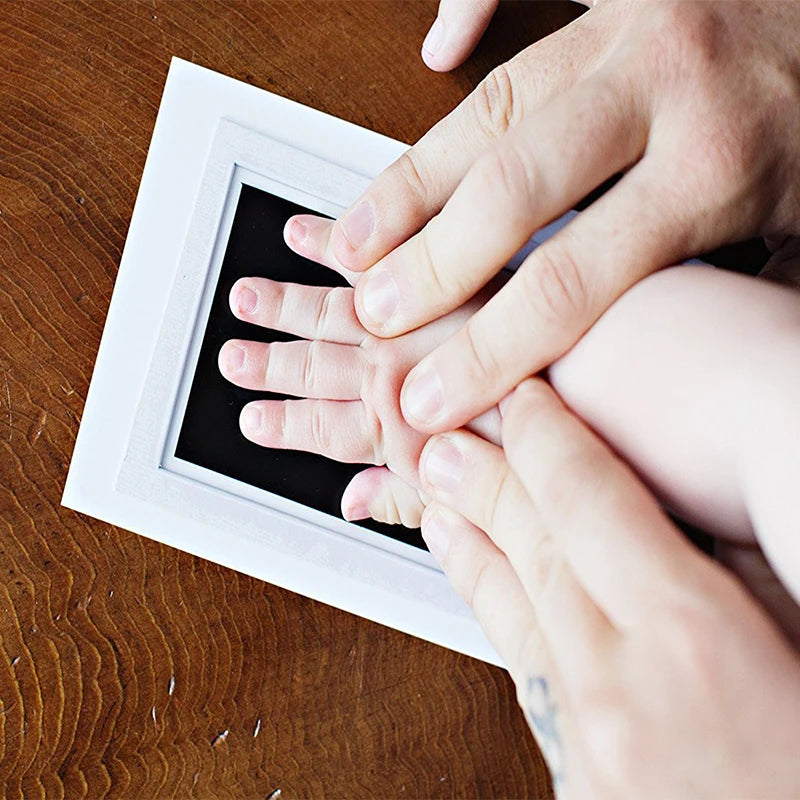 3) Optimized Title  Baby Handprint Kit with Inkless Pad & Imprint Cards for Newborns