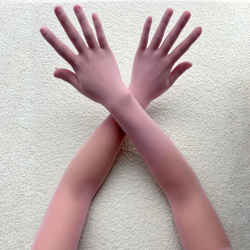 Women’s Long Gloves Elbow Length Nylon Party Costume Gloves