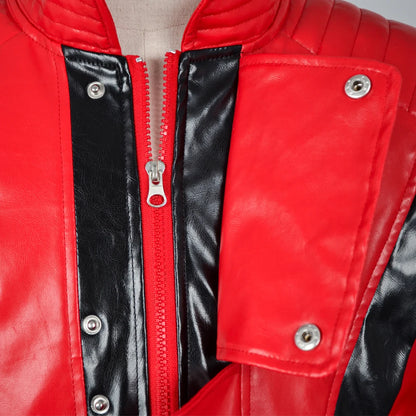 Men's Cosplay Jacket – Faux Leather Stage Costume Coat