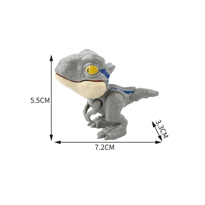 Dinosaur Finger Toy for Kids, Interactive Triceratops & T-Rex Model