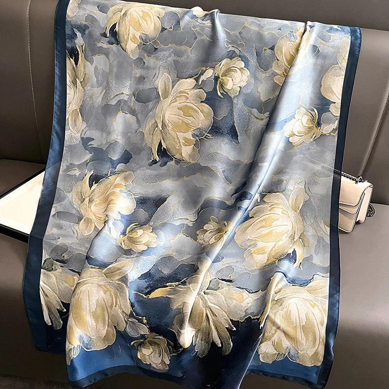 Women's Polyester Scarf, Soft Long Shawl for Beach & Everyday Wear