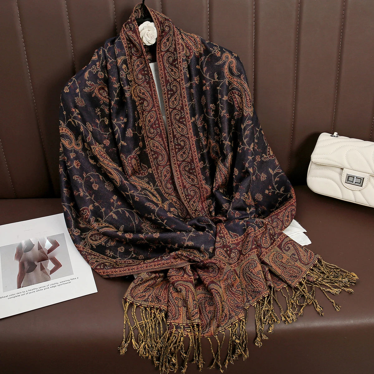 Women's Winter Scarf, Soft Pashmina Shawl Wrap