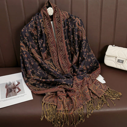 Women's Winter Scarf, Soft Pashmina Shawl Wrap