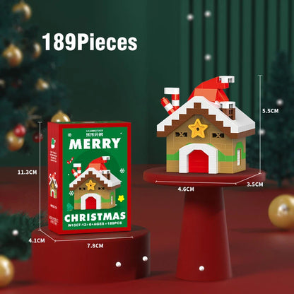 Christmas Building Blocks Set, Micro DIY Holiday Decoration Toy