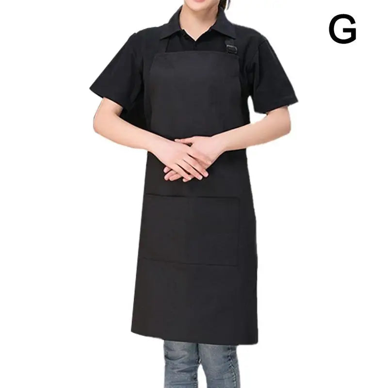 Kitchen Apron with 2 Pockets Adjustable Chef Cooking Apron