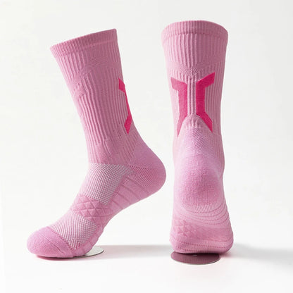 Men's Basketball Socks with Thick Bottom for Sports & Training