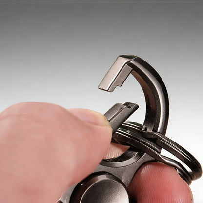 Fidget Spinner Metal Fingertip Toy with Keychain and Bottle Opener