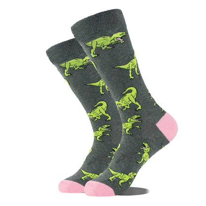 Men's Funny Socks, Novelty Cotton Crew Socks, Crazy Designs
