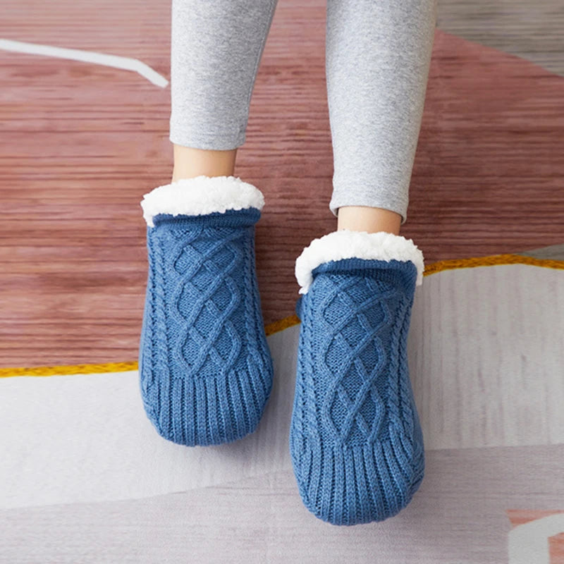 Men's Slipper Socks Warm Fuzzy Non-Slip Thermal Winter Socks