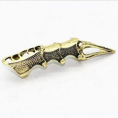 Gothic Knuckle Ring, Punk Claw Full Finger Metal Jewelry