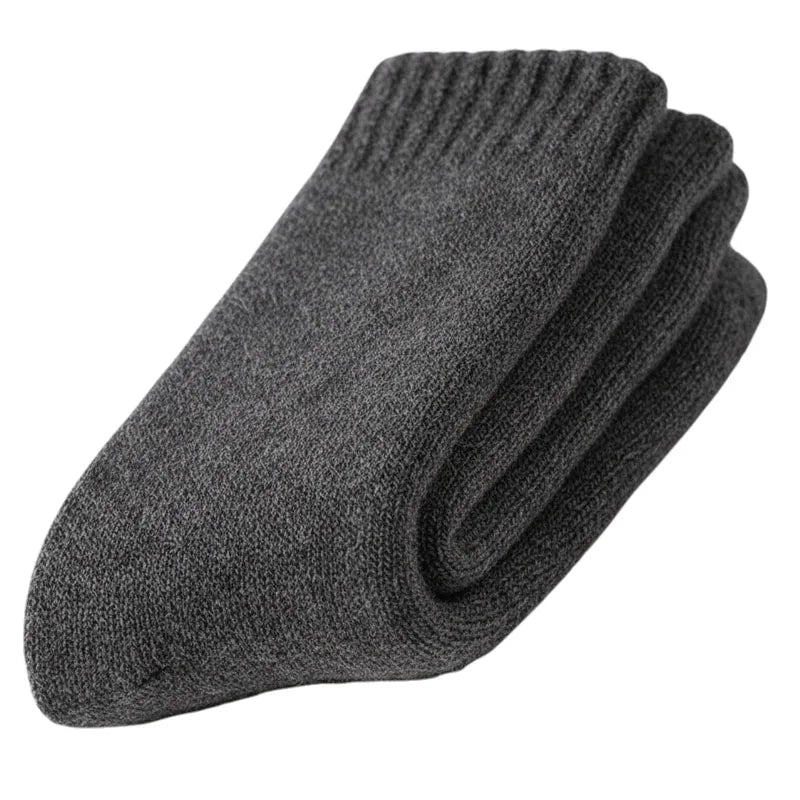 Men's Winter Socks Thick Warm Wool Blend Cold Weather Socks