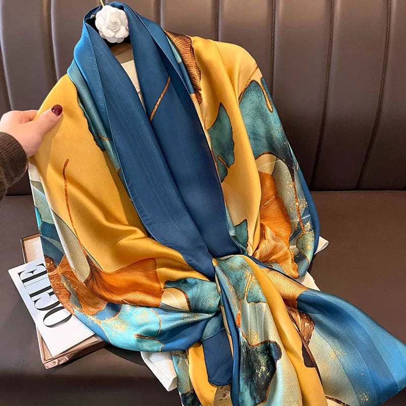 Women's Long Scarf – Smooth Polyester Shawl for All Seasons